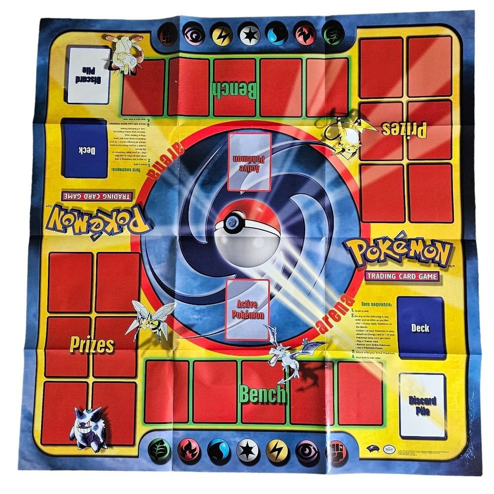 Vintage Pokemon TCG Playmat 2000 Nintendo Wizards Of The Coast